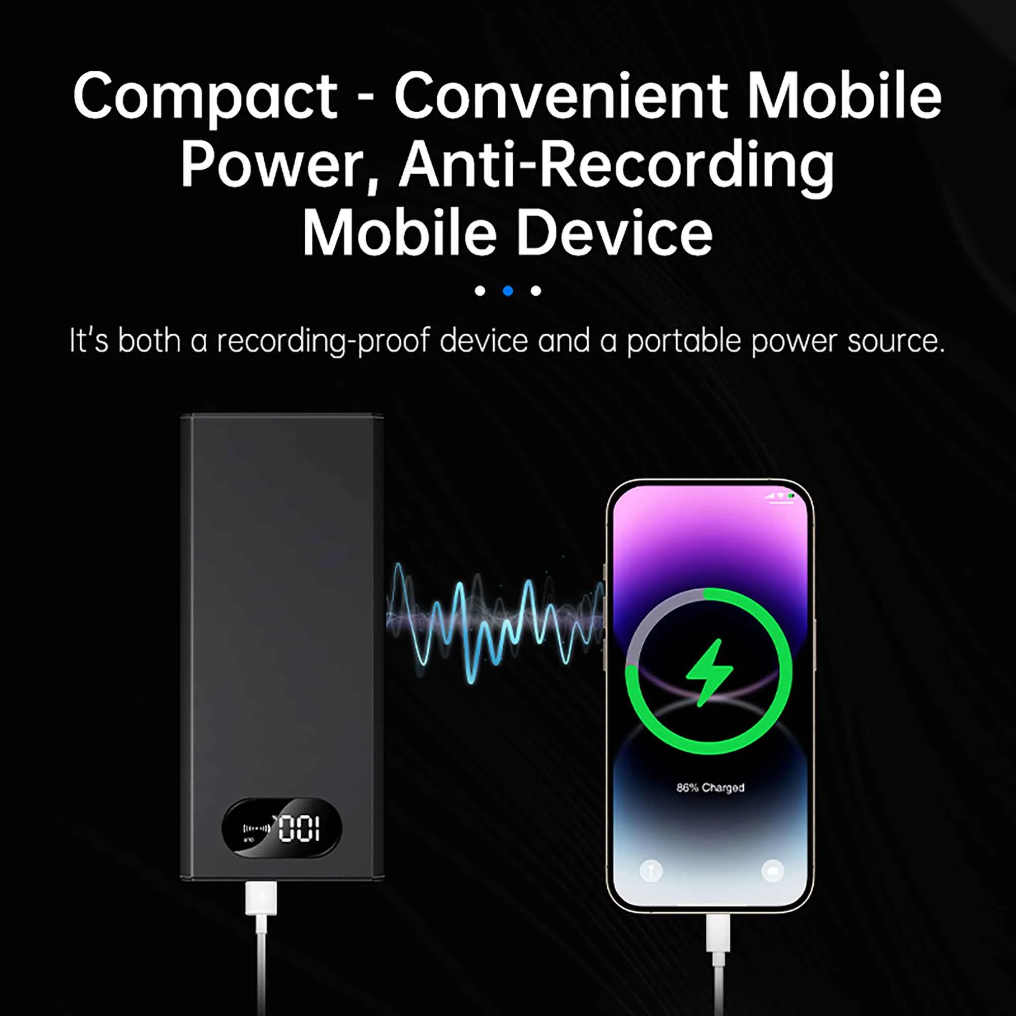 Stealth Audio Shield - Discreet Privacy Power Bank - Image 3
